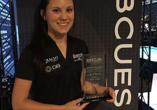 OB Cues Newest Champion – Taylor Hansen Wins BCAPL Women’s Open 9-Ball!