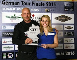 Ina Kaplan and Roman Hybler are Pool’s “German Tour Champions”