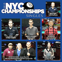 NYC 8-Ball Singles Championships – Nov. 5-6