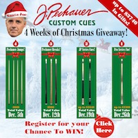 J. Pechauer Custom Cues Annual Christmas Giveaway